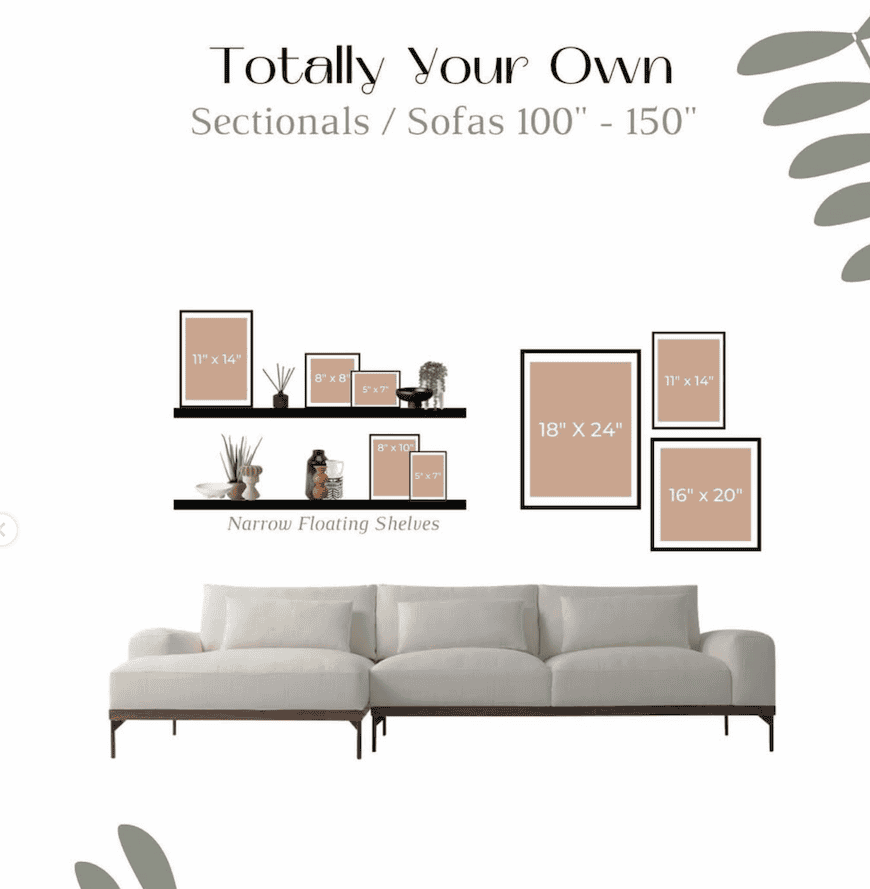 True-to-scale photo gallery by D. Layne Photography, displaying life-size family portraits arranged on a wall