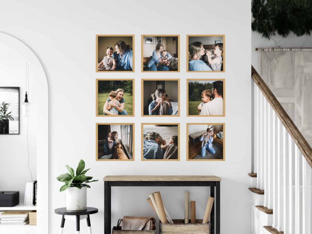 Preview of wall art shown true to scale in a home setting