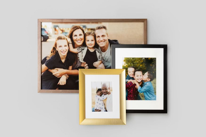 Timeless family photography displayed as a WHCC metal gallery print